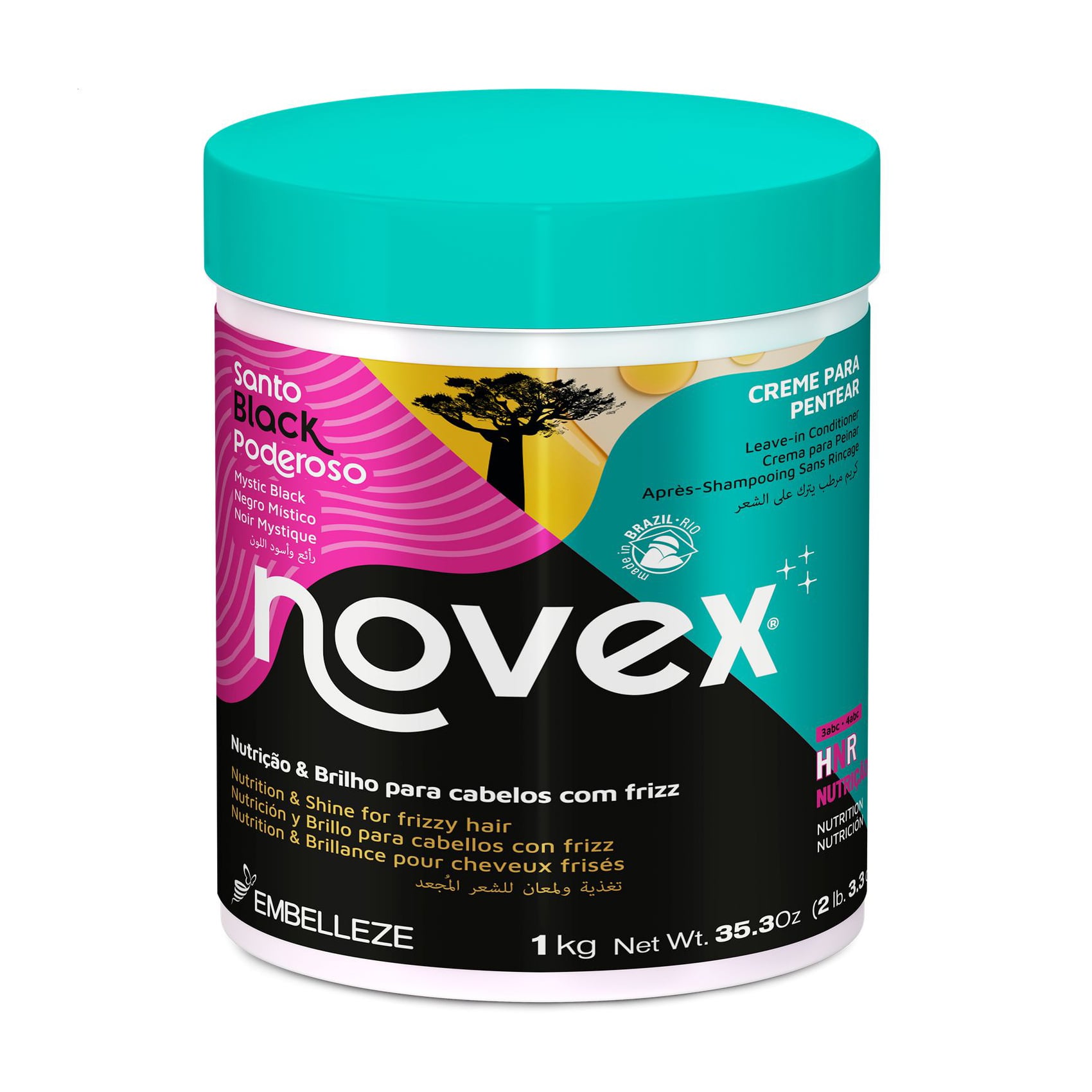 Незмивний кондиціонер для волосся Novex Mystic Black Leave-In Conditioner, 1 кг